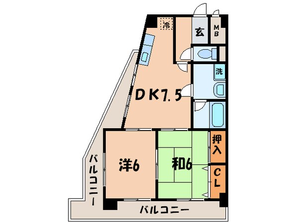 エステ－トⅡの物件間取画像